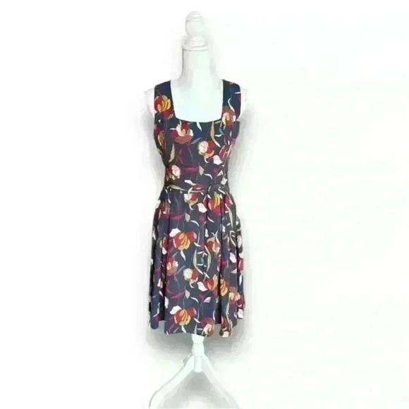 Yellow Star Dresses & Skirts - Yellow Star ModCloth Womens Dress Medium Multicolor Navy Blue Floral Sleeveless​